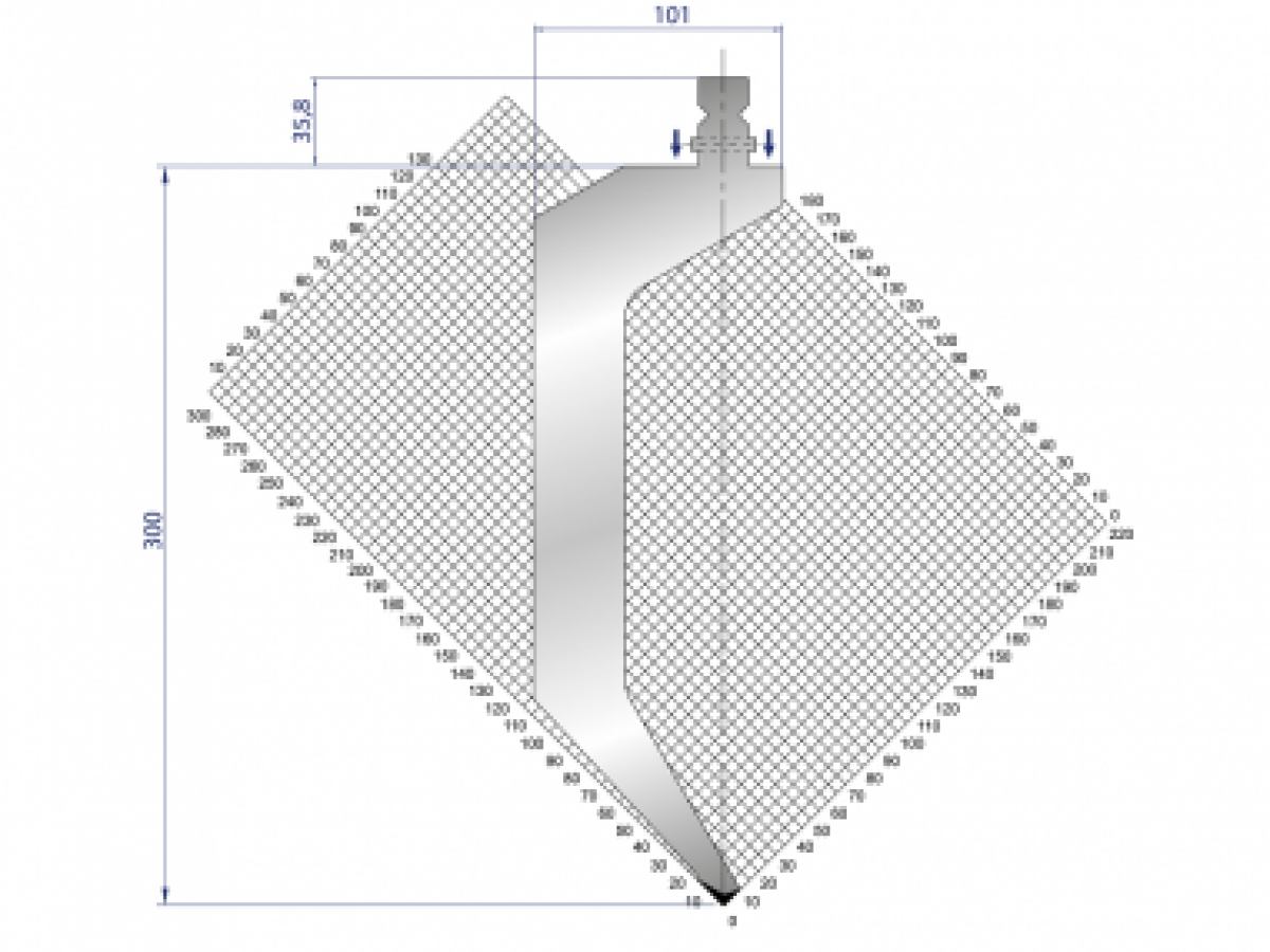 Dao chấn 86º 1315, H=300, R=1 Max T/m=80
