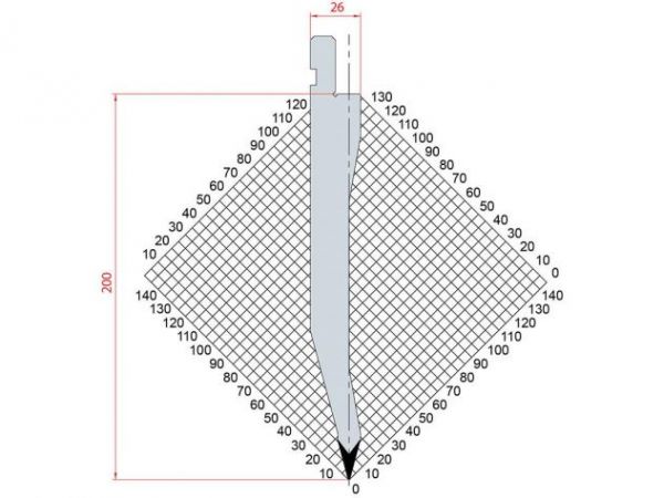 Dao chấn 30º 1292. H=200, R=0.5 Max T/m=50
